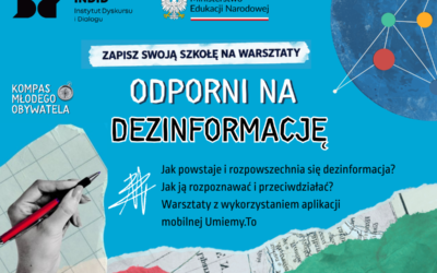 Ruszamy do szkół z warsztatami „Odporni na dezinformację”!